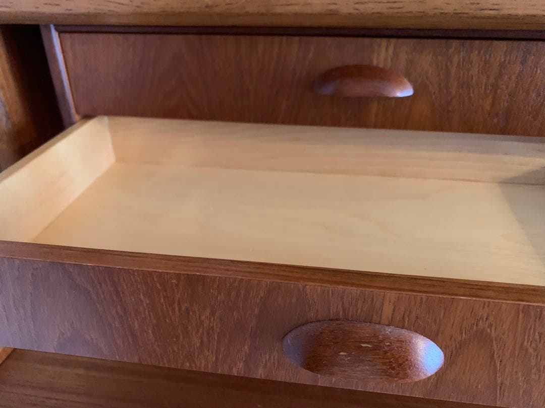 【ytx】オープンシェルフ　北欧ビンテージ　チーク　オーク コンビ