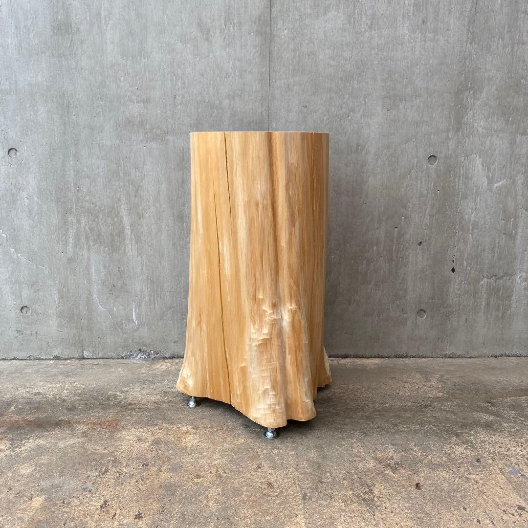 【ひのき切り株のスツール】丸太 椅子 サイドテーブル オブジェ インテリア 什器