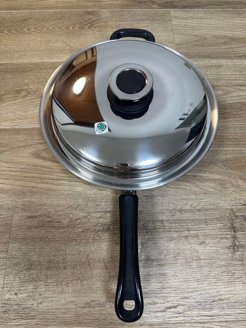 ステンレス両手鍋＋片手鍋 2個セット