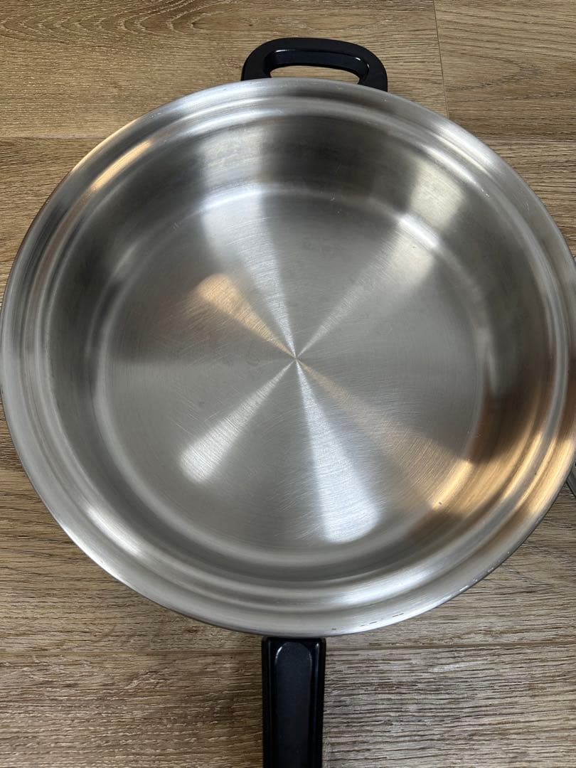 ステンレス両手鍋＋片手鍋 2個セット