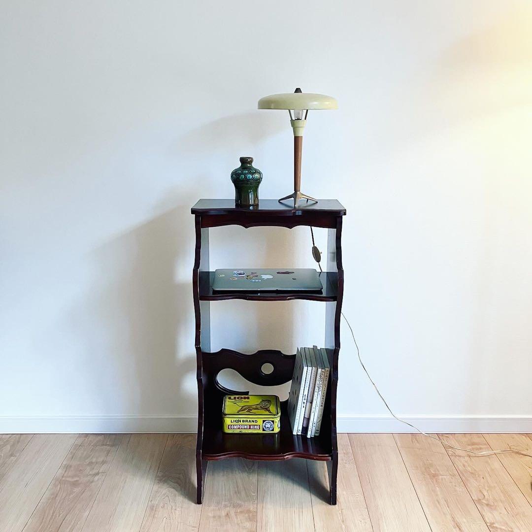 サイドテーブル ラック 古道具 古家具 電話台 ブロカント レトロビンテージ