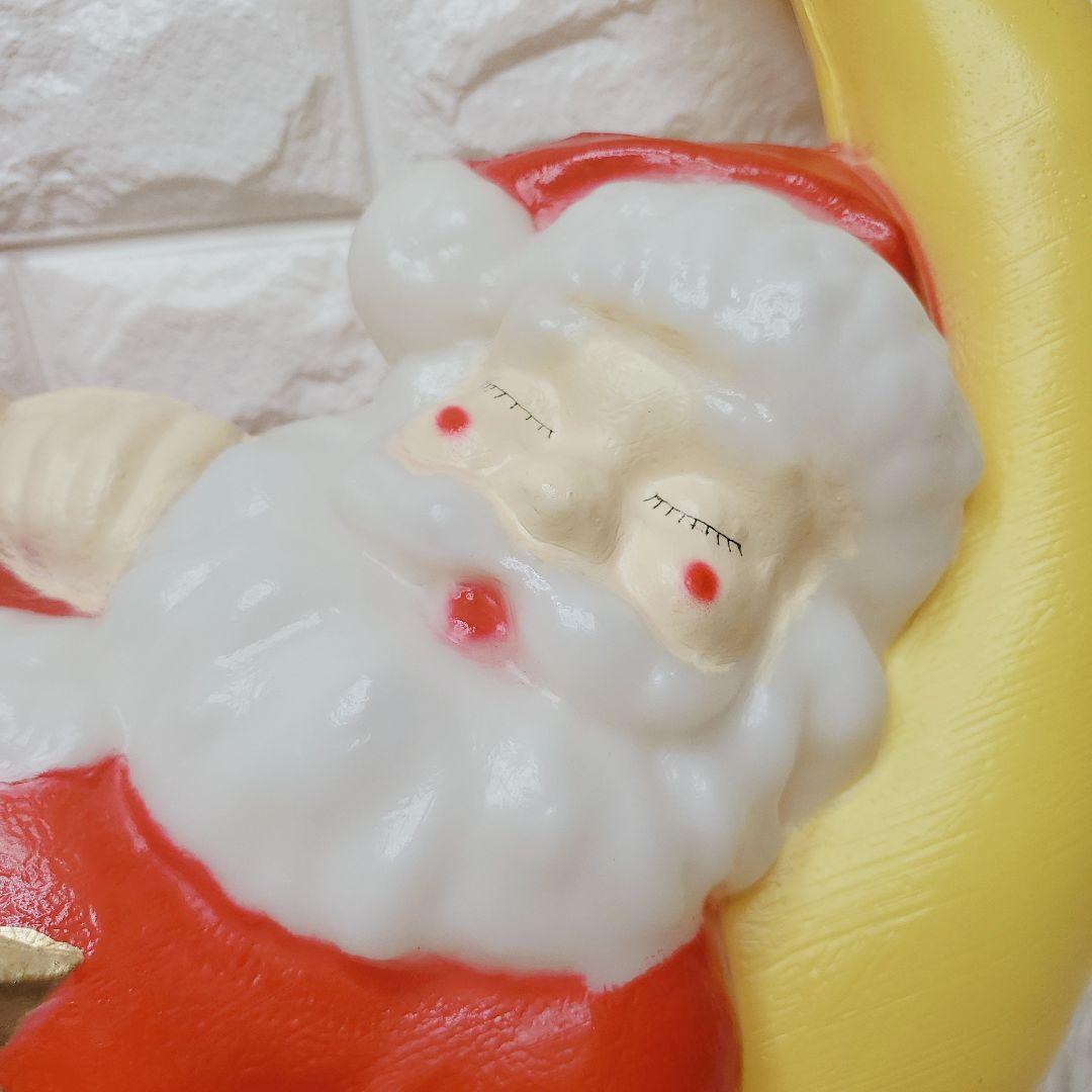 クリスマス用イルミネーションライト 壁掛けサンタクロース 50cm