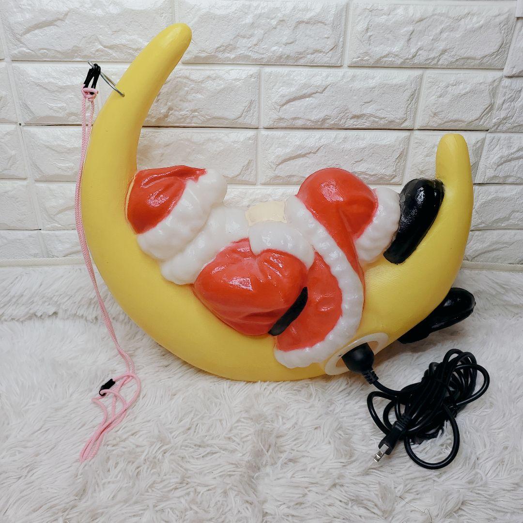 クリスマス用イルミネーションライト 壁掛けサンタクロース 50cm