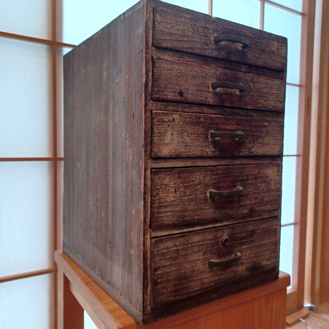 桐材 ５杯小引き出し　抽斗 書類棚 収納棚 箪笥 古家具 古道具 アンティーク