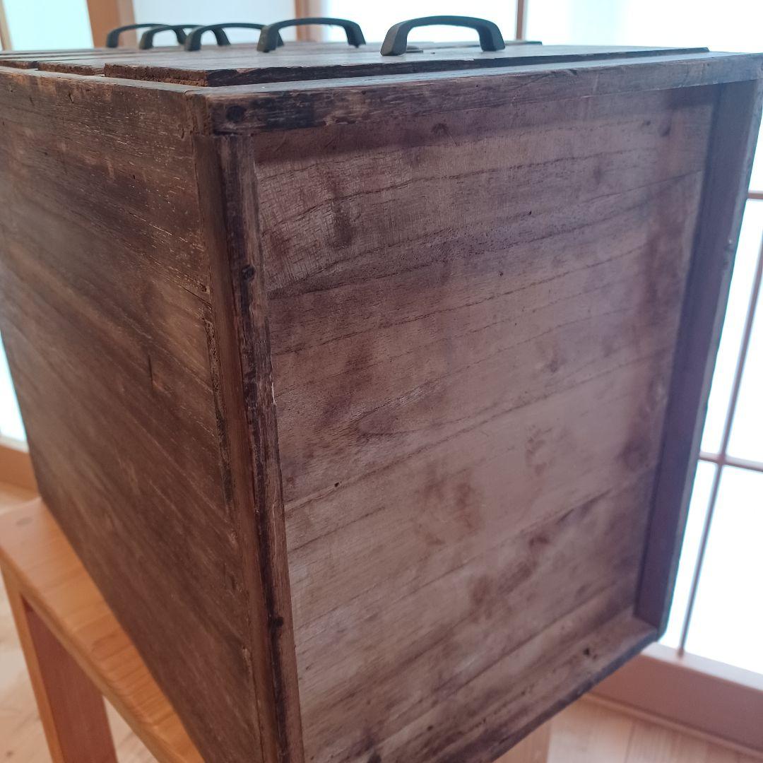 桐材 ５杯小引き出し　抽斗 書類棚 収納棚 箪笥 古家具 古道具 アンティーク