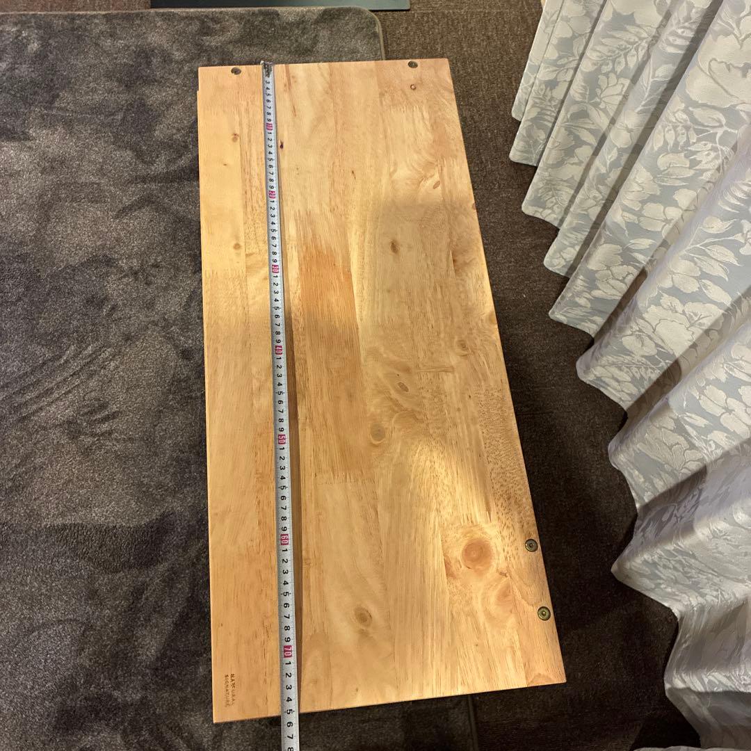 無垢材　木製ラック オープンシェルフ　ナチュラルウッドラック　伸縮可能