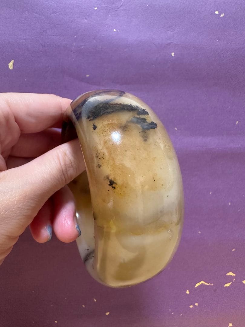 春節祭　虎皮草花バングル　シャー太翠バングル　金運　天然石