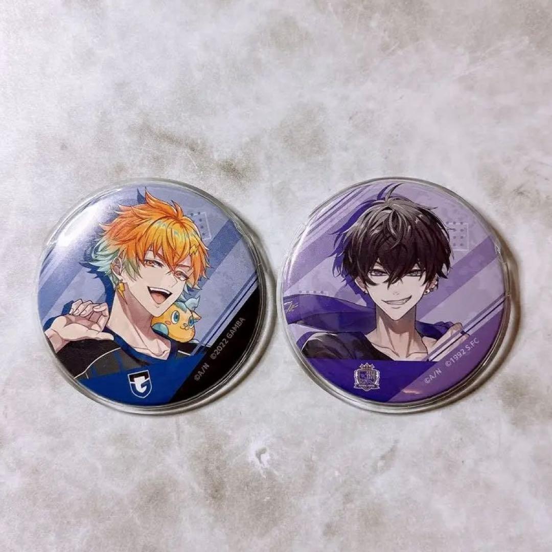 にじさんじ 宇佐美リト 佐伯イッテツ リトテツ J1コラボ 缶バッジ