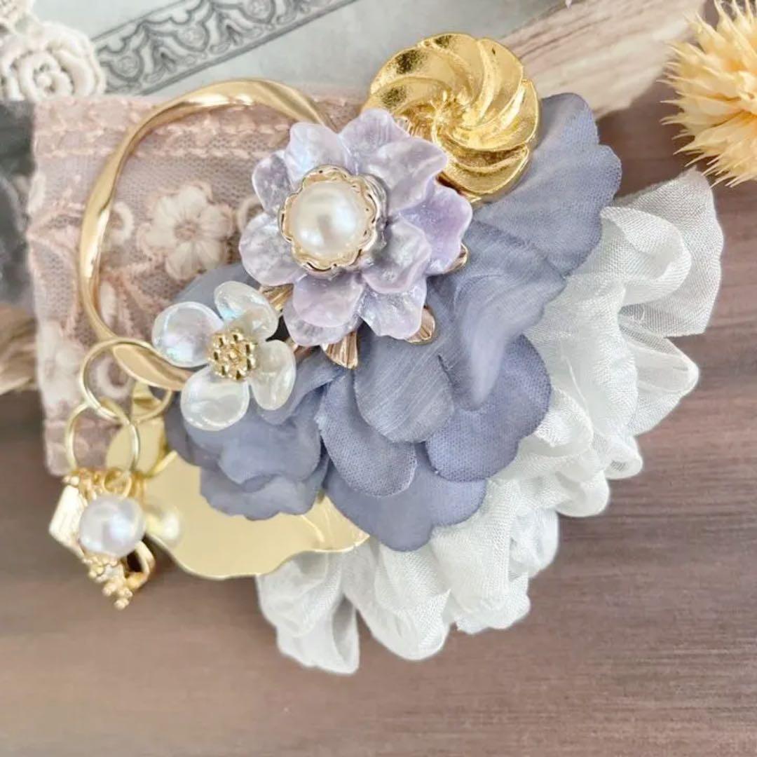 no.46 パステルカラーのふんわり可愛いヘアアクセサリー✩.*˚