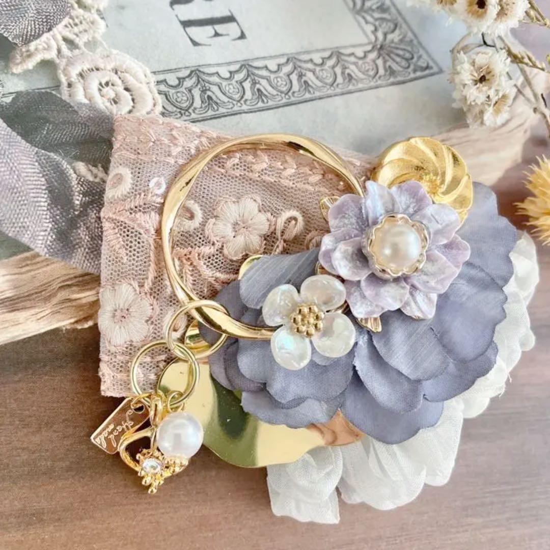 no.46 パステルカラーのふんわり可愛いヘアアクセサリー✩.*˚