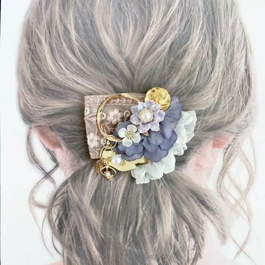 no.46 パステルカラーのふんわり可愛いヘアアクセサリー✩.*˚