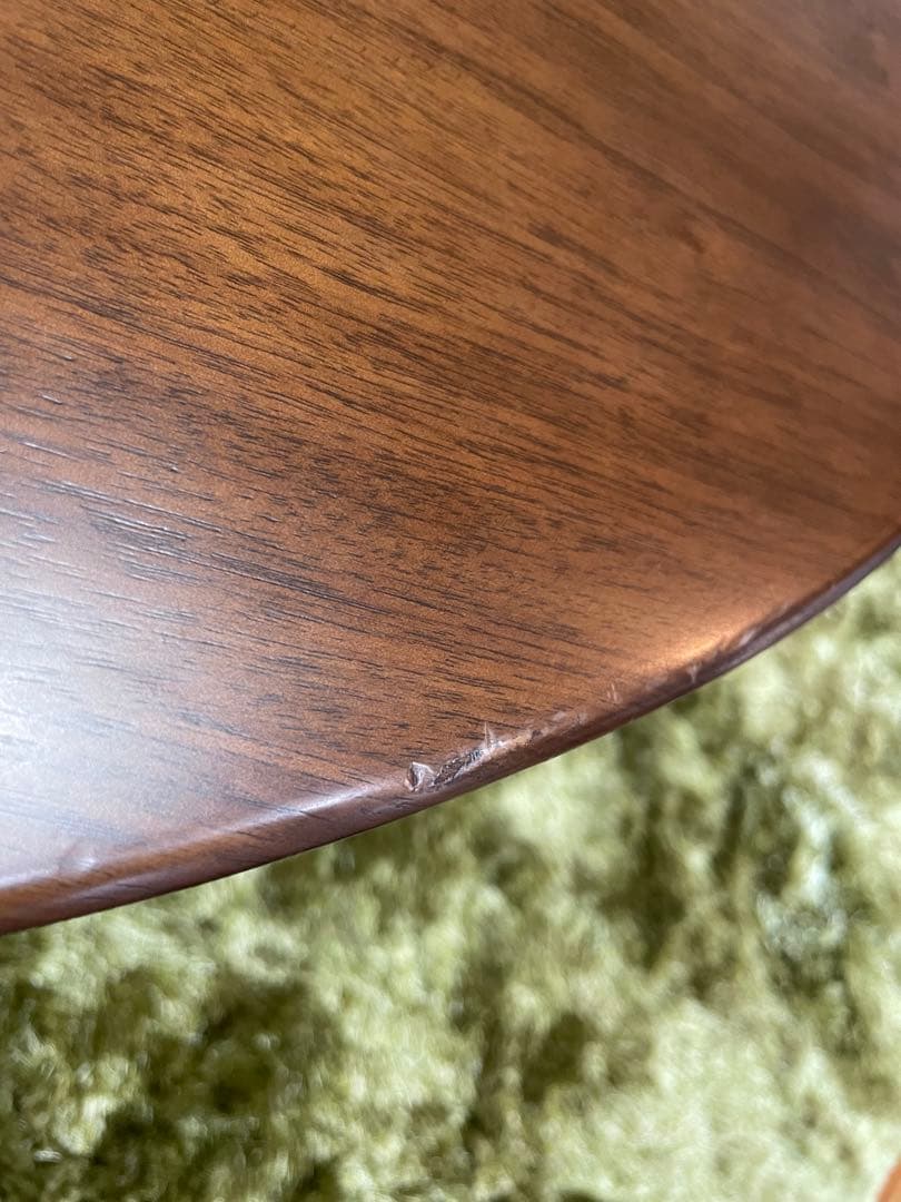 関家具　ローテーブル　センターテーブル　丸テーブル大　ウォールナット