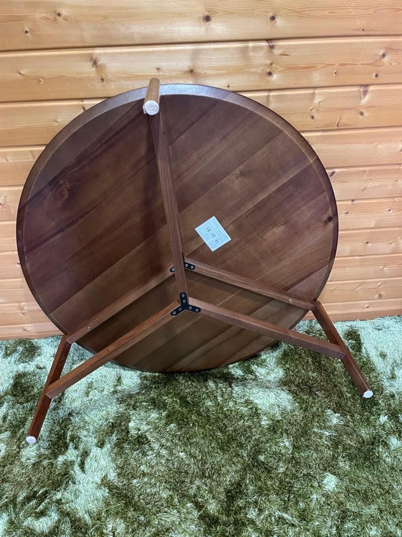 関家具　ローテーブル　センターテーブル　丸テーブル大　ウォールナット