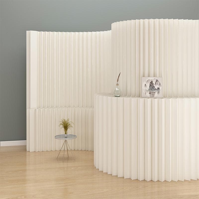 折りたたみパーテーション 間仕切り4段式高さ2.2ｍ長さ3ｍ持ち運び可能 目隠し