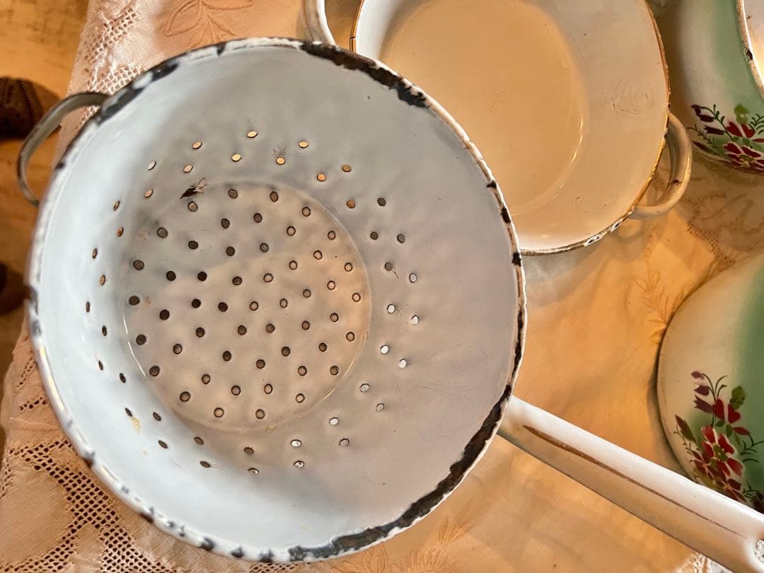 フランスアンティークホーロー14点セット