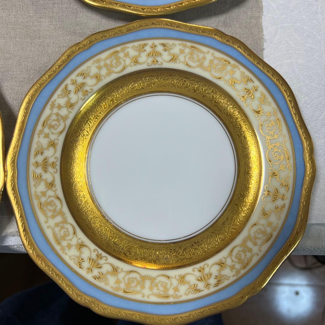 フランス　Limoges レイノーのケーキ&パン皿　4枚