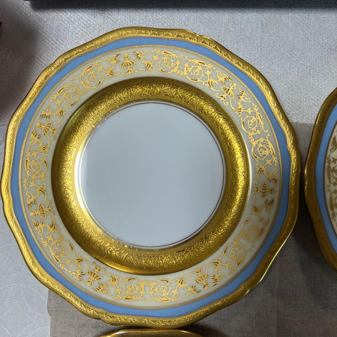 フランス　Limoges レイノーのケーキ&パン皿　4枚