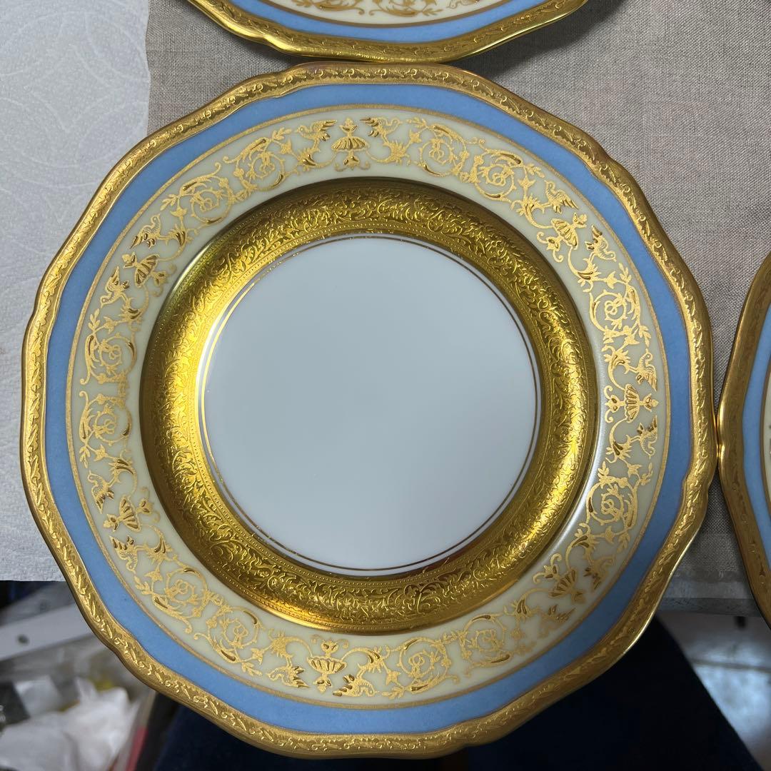 フランス　Limoges レイノーのケーキ&パン皿　4枚