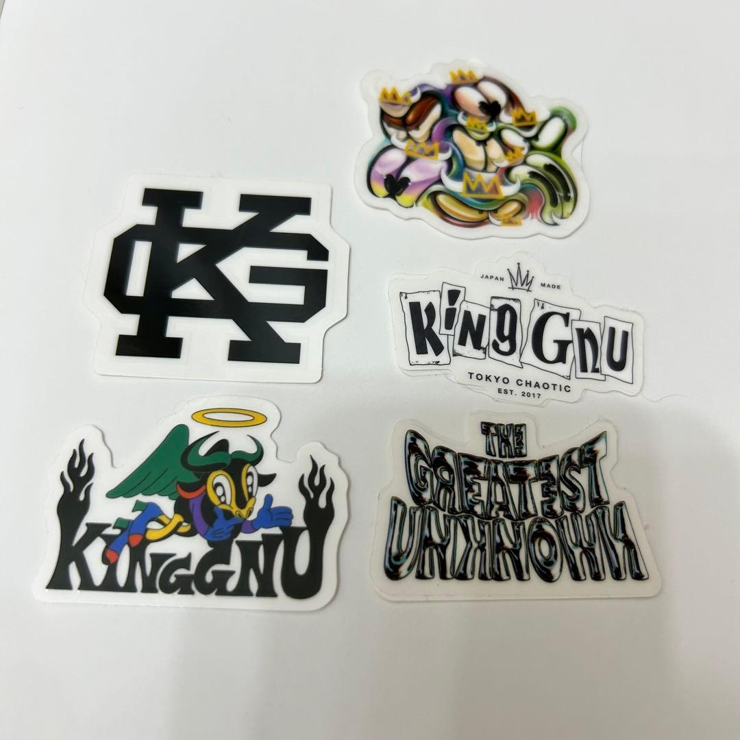 King Gnu ステッカー 5枚+FC限定ステッカー1枚 - メルカリ