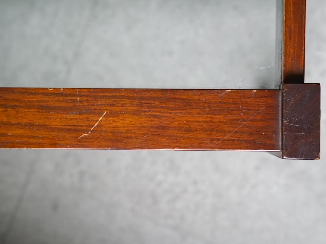 70's ヴィンテージ 木製ローテーブル ミッドセンチュリーモダン