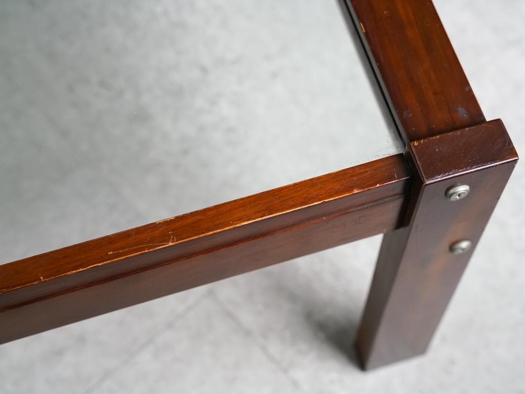 70's ヴィンテージ 木製ローテーブル ミッドセンチュリーモダン