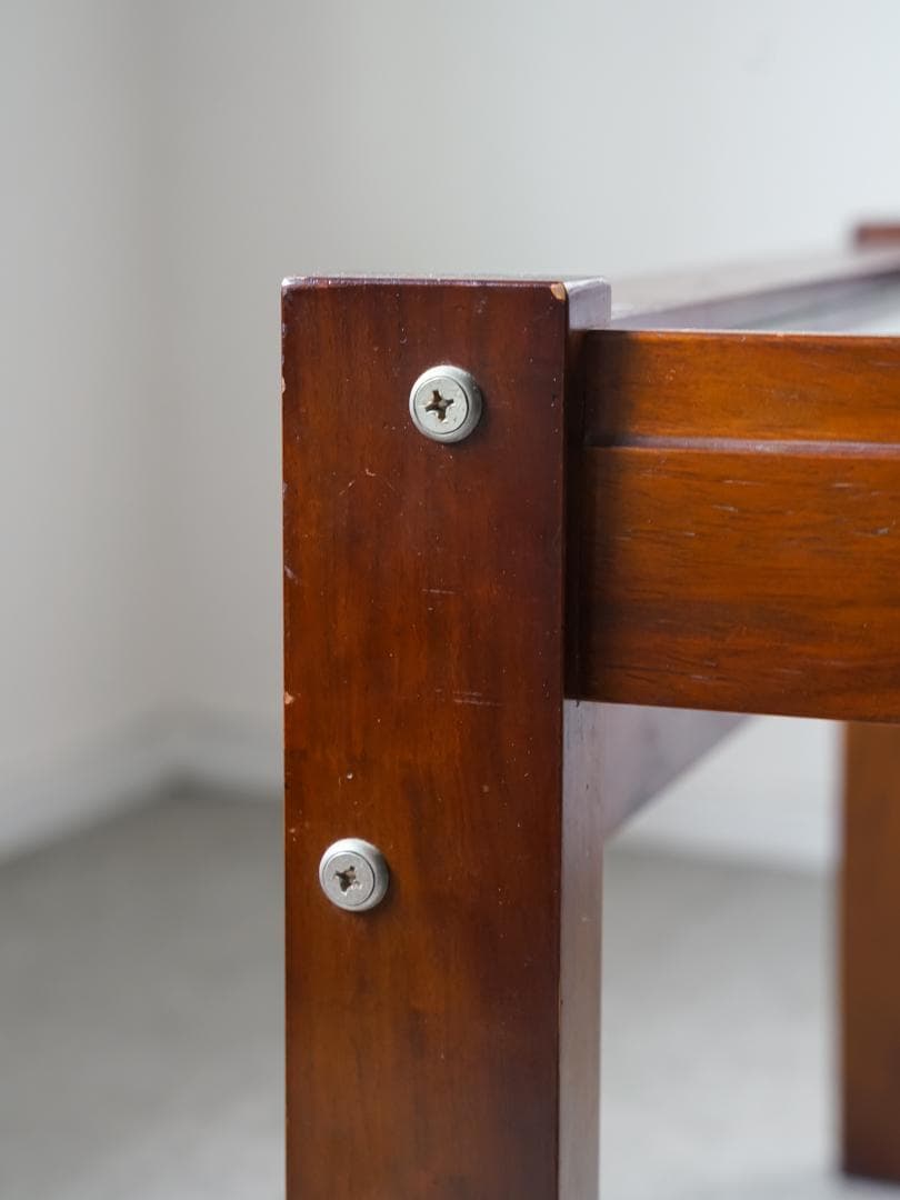 70's ヴィンテージ 木製ローテーブル ミッドセンチュリーモダン