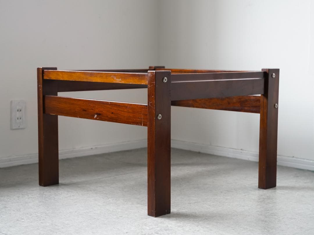 70's ヴィンテージ 木製ローテーブル ミッドセンチュリーモダン