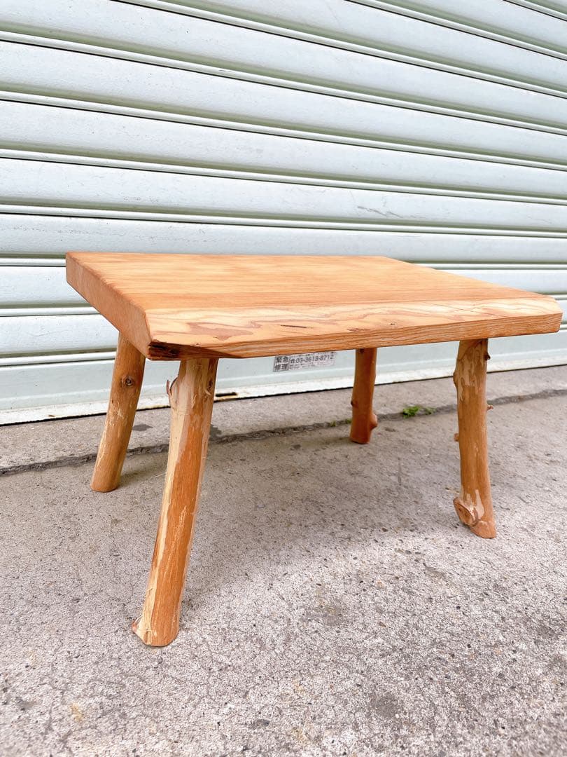 天然松 ウッドスツール 木製ベンチ インテリア家具