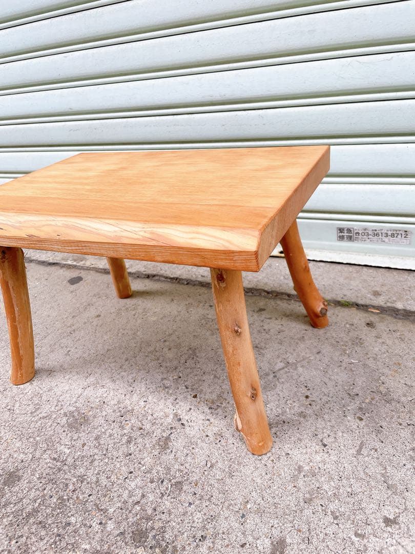 天然松 ウッドスツール 木製ベンチ インテリア家具