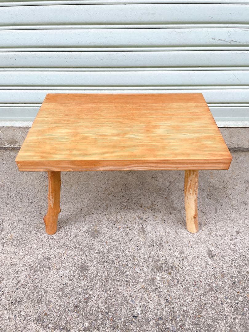 天然松 ウッドスツール 木製ベンチ インテリア家具