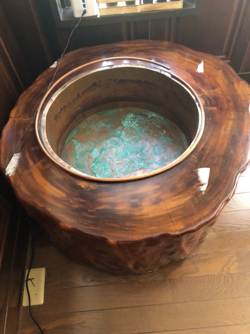 屋久杉 火鉢 証明品番付き