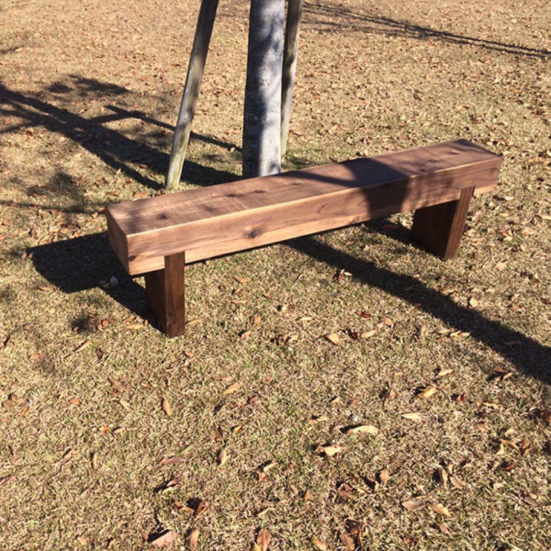 幅170cmフラワーガーデンどっしりベンチ☆防腐処理