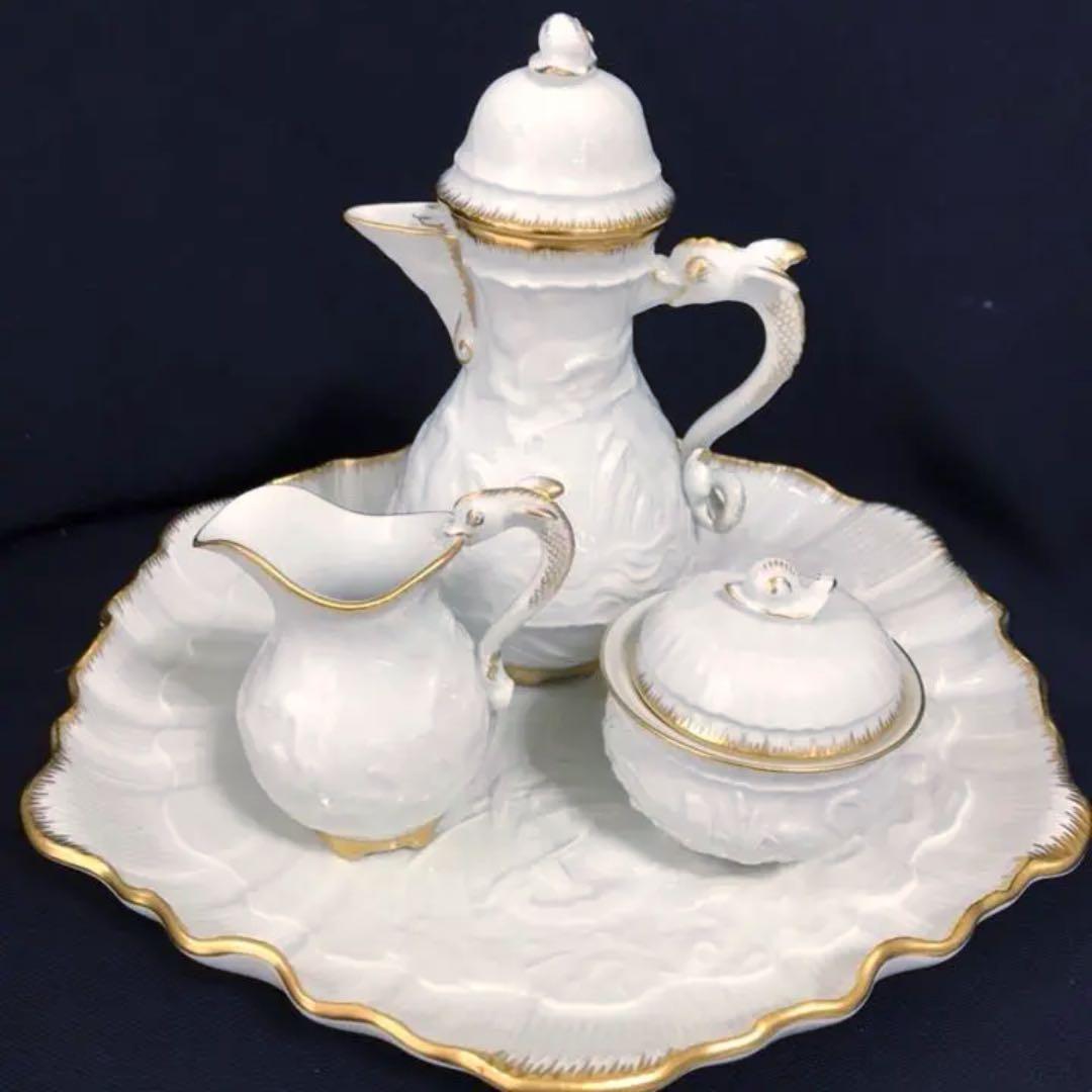 マイセン  スワンサービス ゴールドトリム