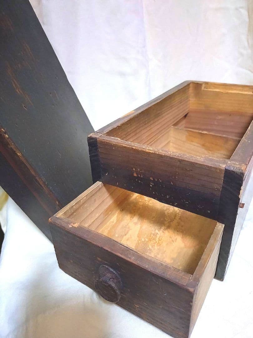 アンティーク引き出し　大正時代の家具　大正時代の引き出し　古道具　木箱