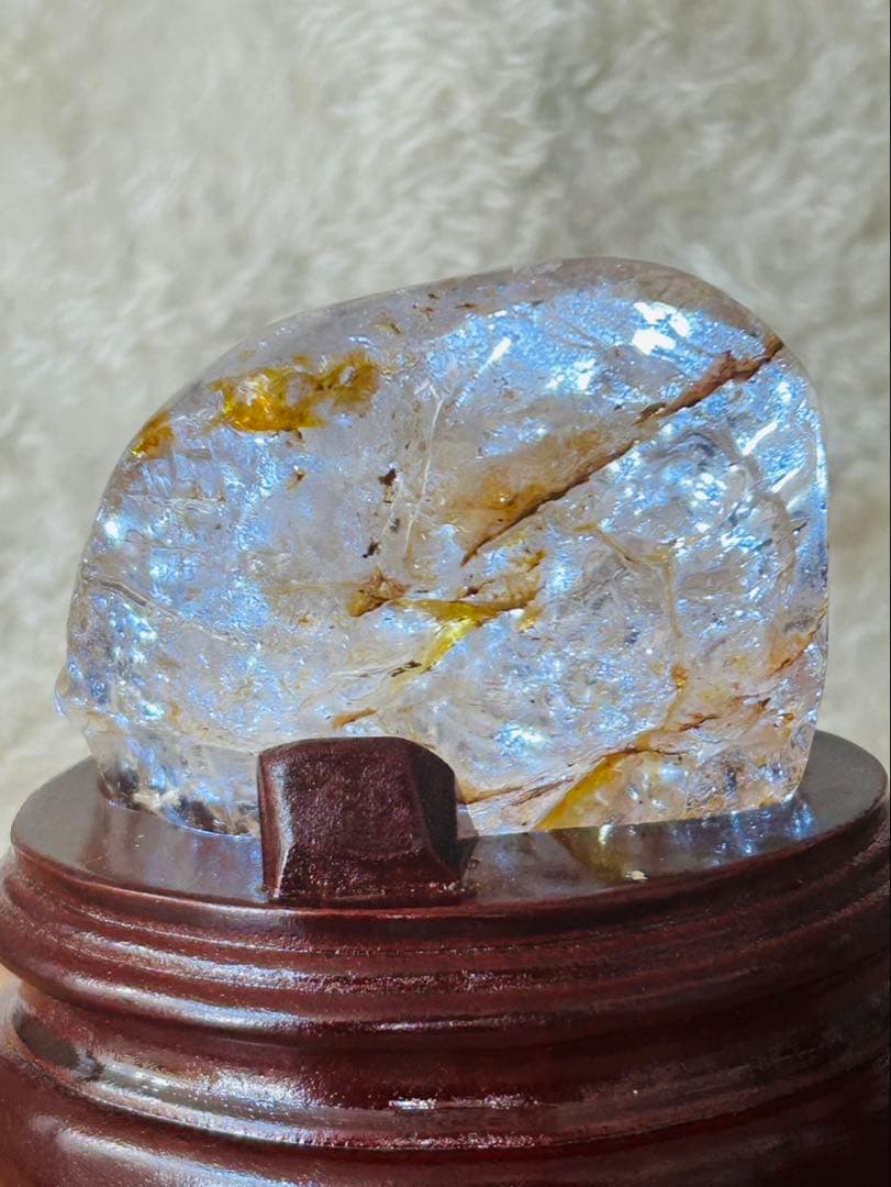 高品質 龍の彫刻 台座付き水晶ヒーラー共生 天然石