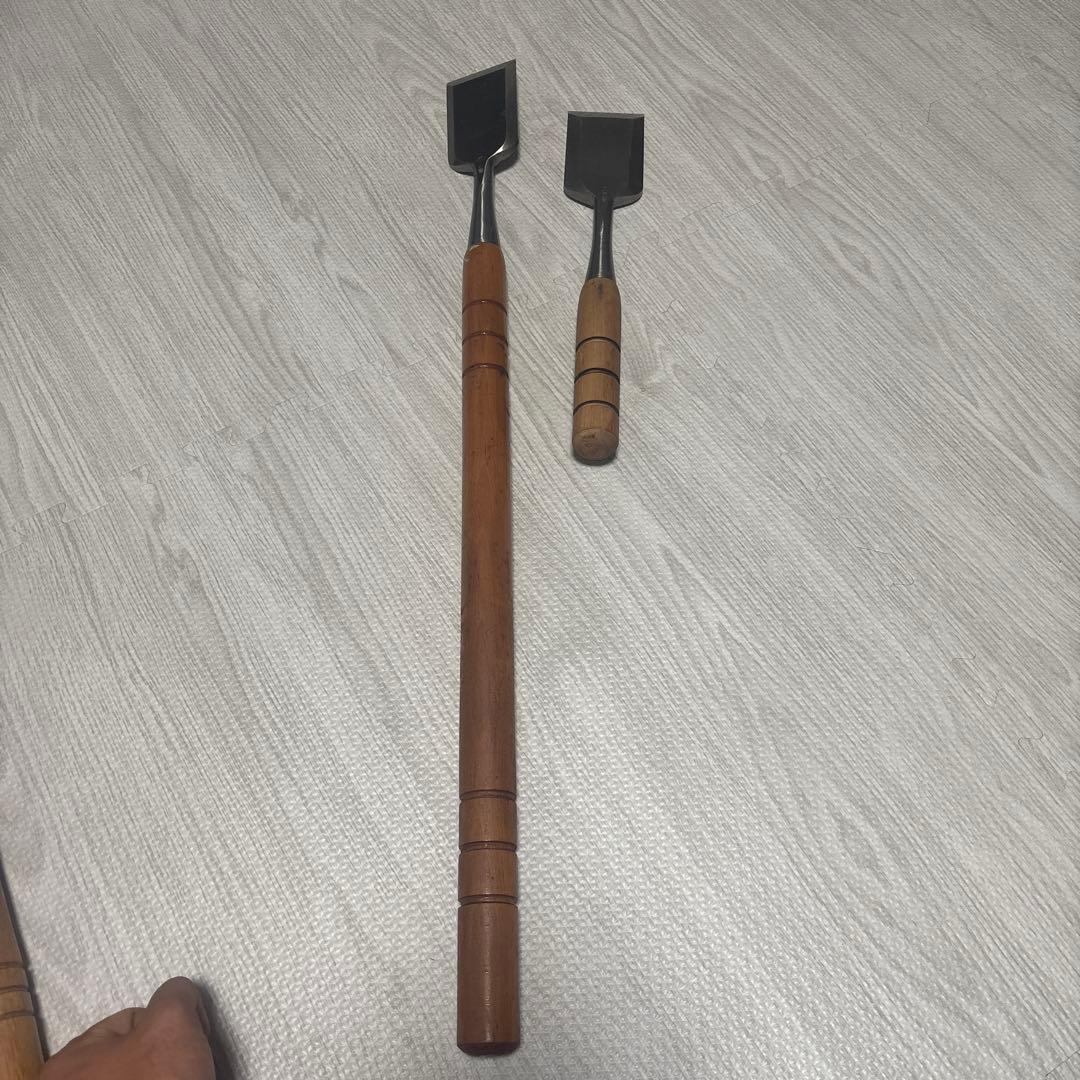 正吉ノミ木製ハンドル 約20cm