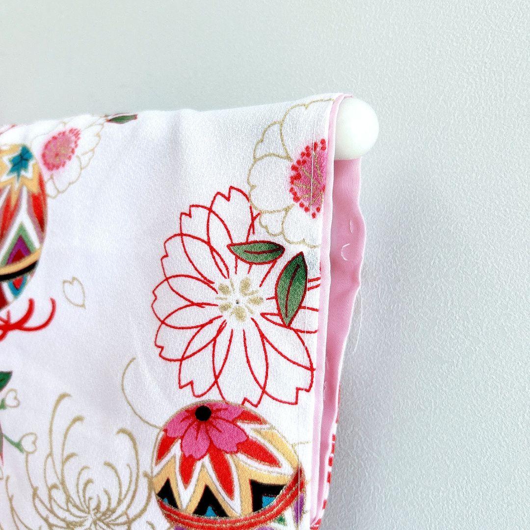 フルセット新品未使用　箱入り　七五三3歳　被布＆長着＆長襦袢＆小物　ピンク白