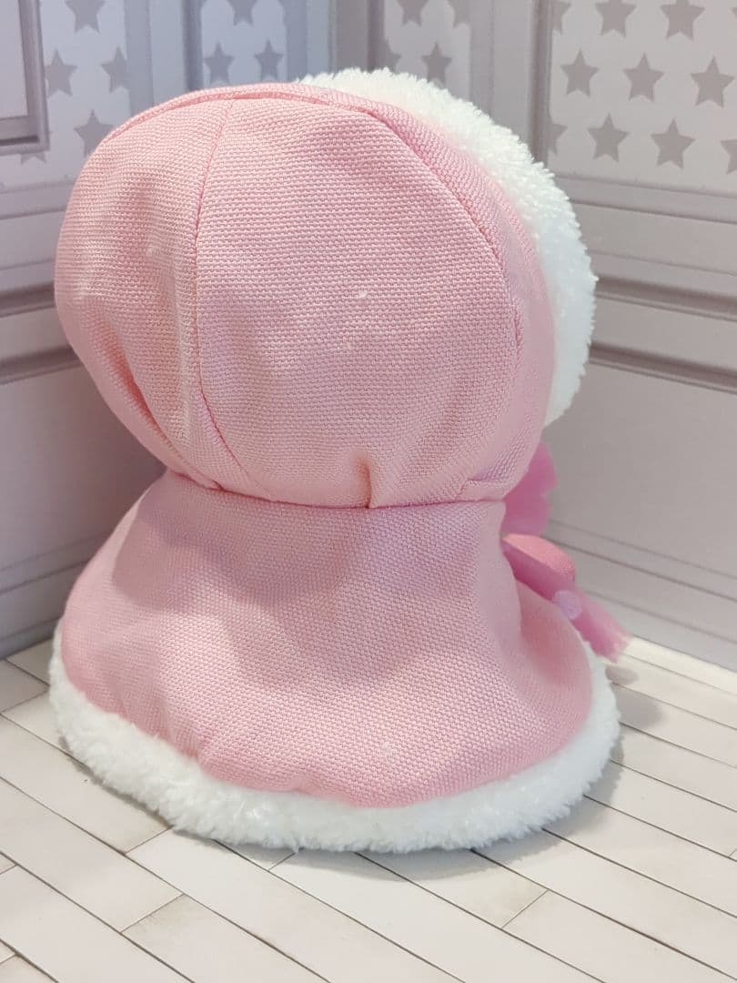 すのチルぬいサイズ ポンチョ ピンク