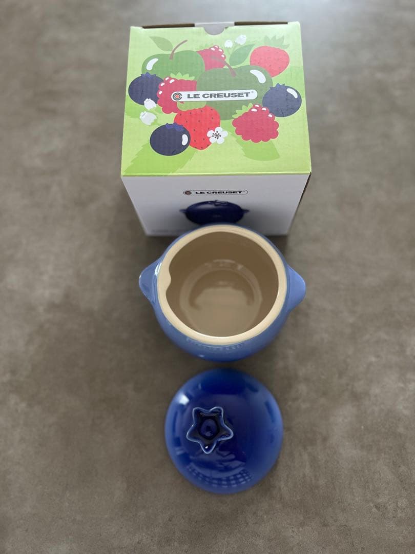 即日発送　レア　新品　ル・クルーゼ　ミニ・ブルーベリー　小物入れ
