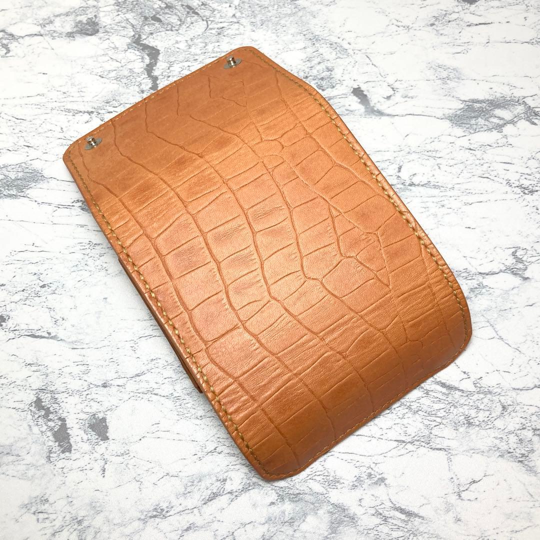 本革 三つ折り財布 レザー コンパクト財布 ミニ財布 メンズ レディース クロコ