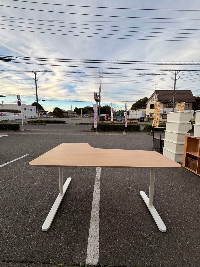 IKEA イケア コーナーデスク右 L字テーブル BEKANT ベカント