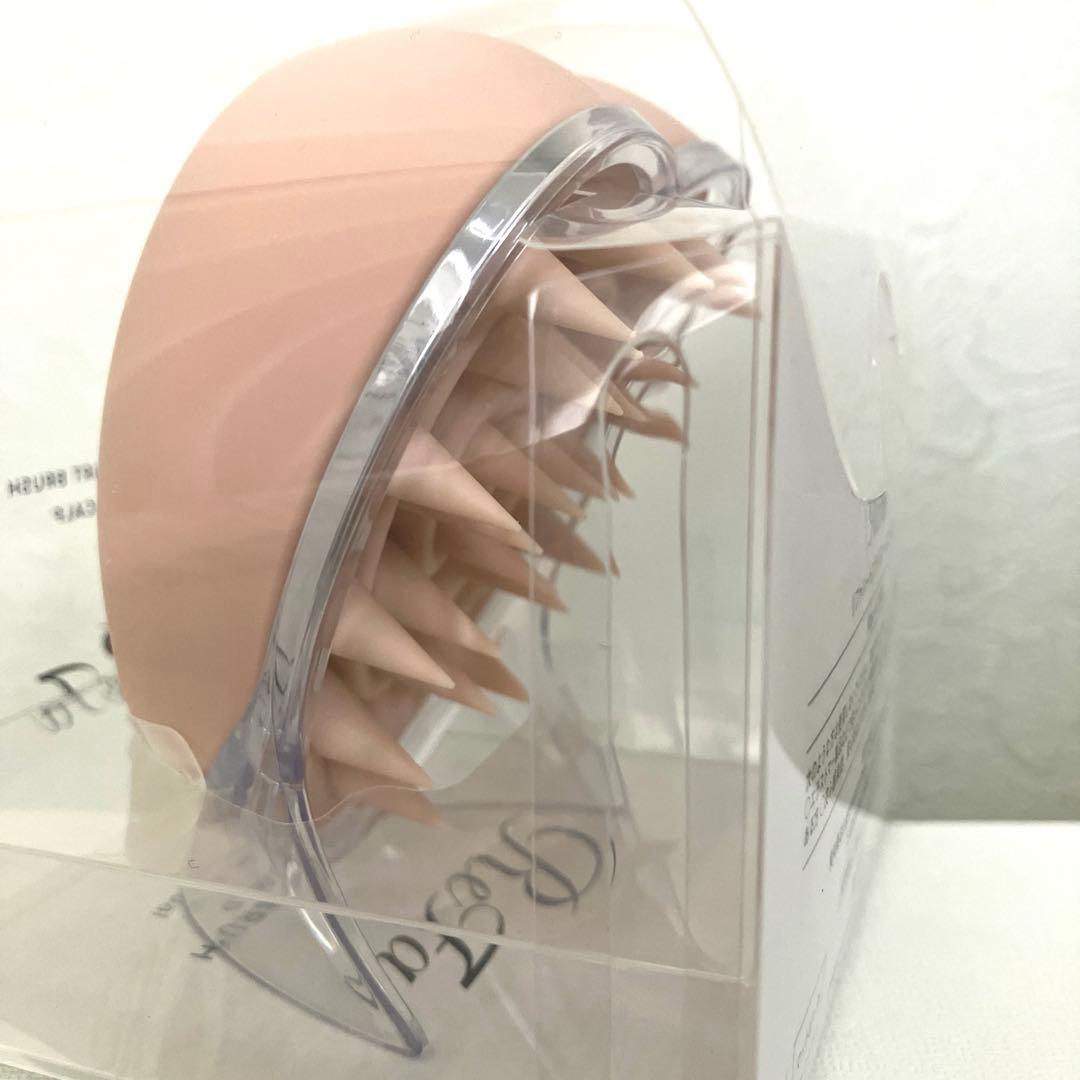 ハートブラシフォースカルプ マットピーチ イオンケアブラシプレミアム ブラック