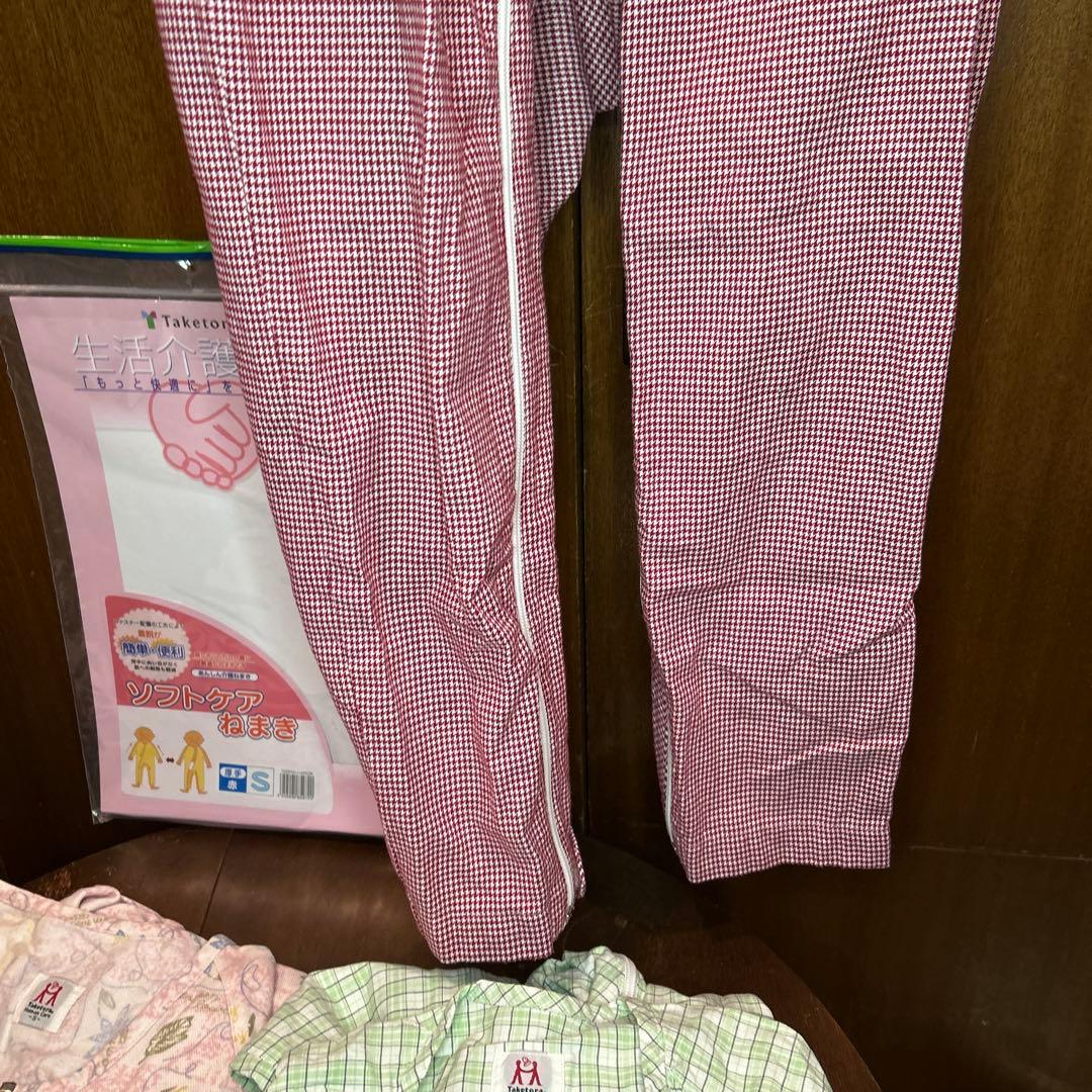 3枚セット単品購入可能ねまき 厚手赤S厚手ピンクSスリーシーズン緑格子S