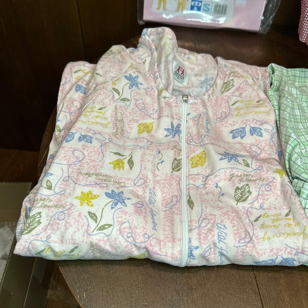 3枚セット単品購入可能ねまき 厚手赤S厚手ピンクSスリーシーズン緑格子S