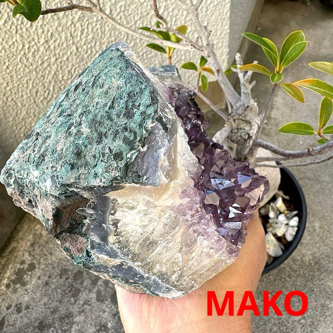 M1850☆アメジストクラスター3.2Kg☆天然石　原石☆N50910-A