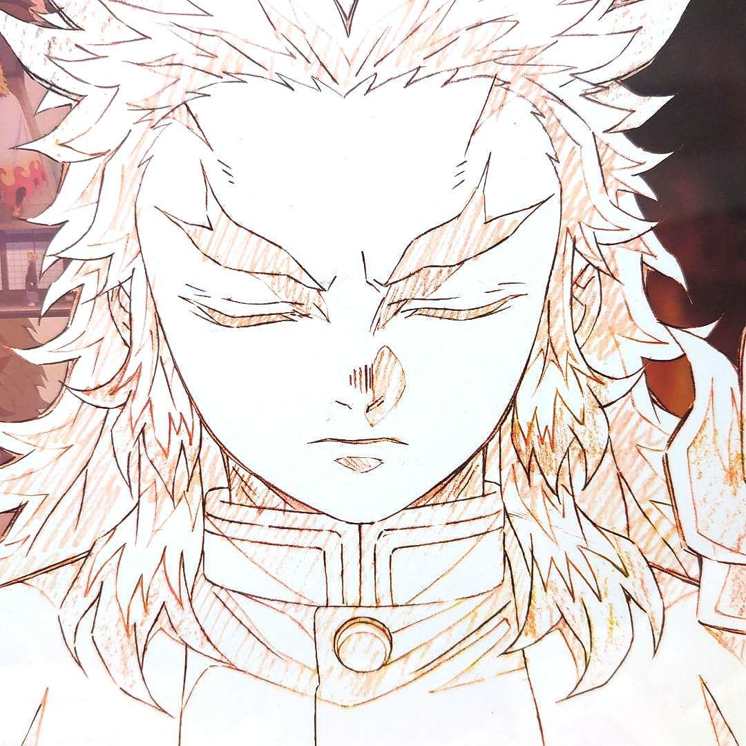 鬼滅の刃 煉獄杏寿郎 無限列車編 四周年記念 カフェ ランチョンマット