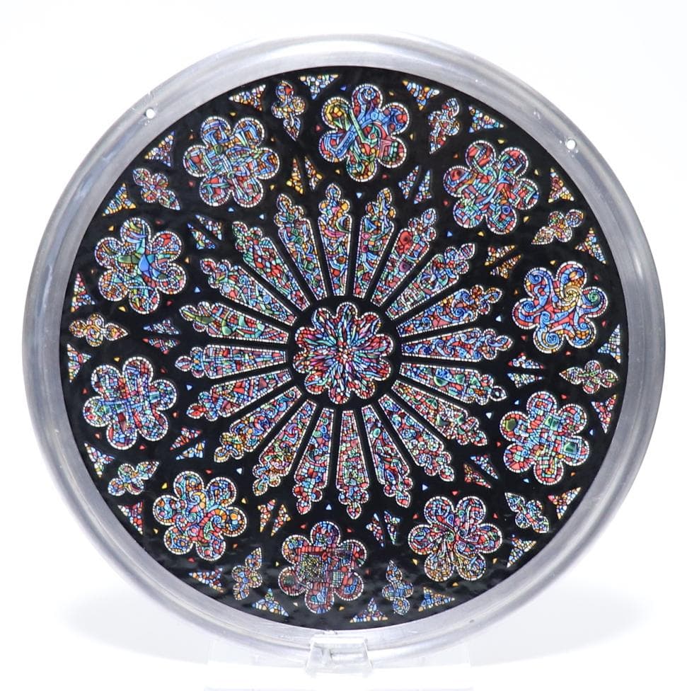 大型 ワシントン大聖堂 ヴィンテージ ステンドグラス バラ窓 ローズ ウィンドウ