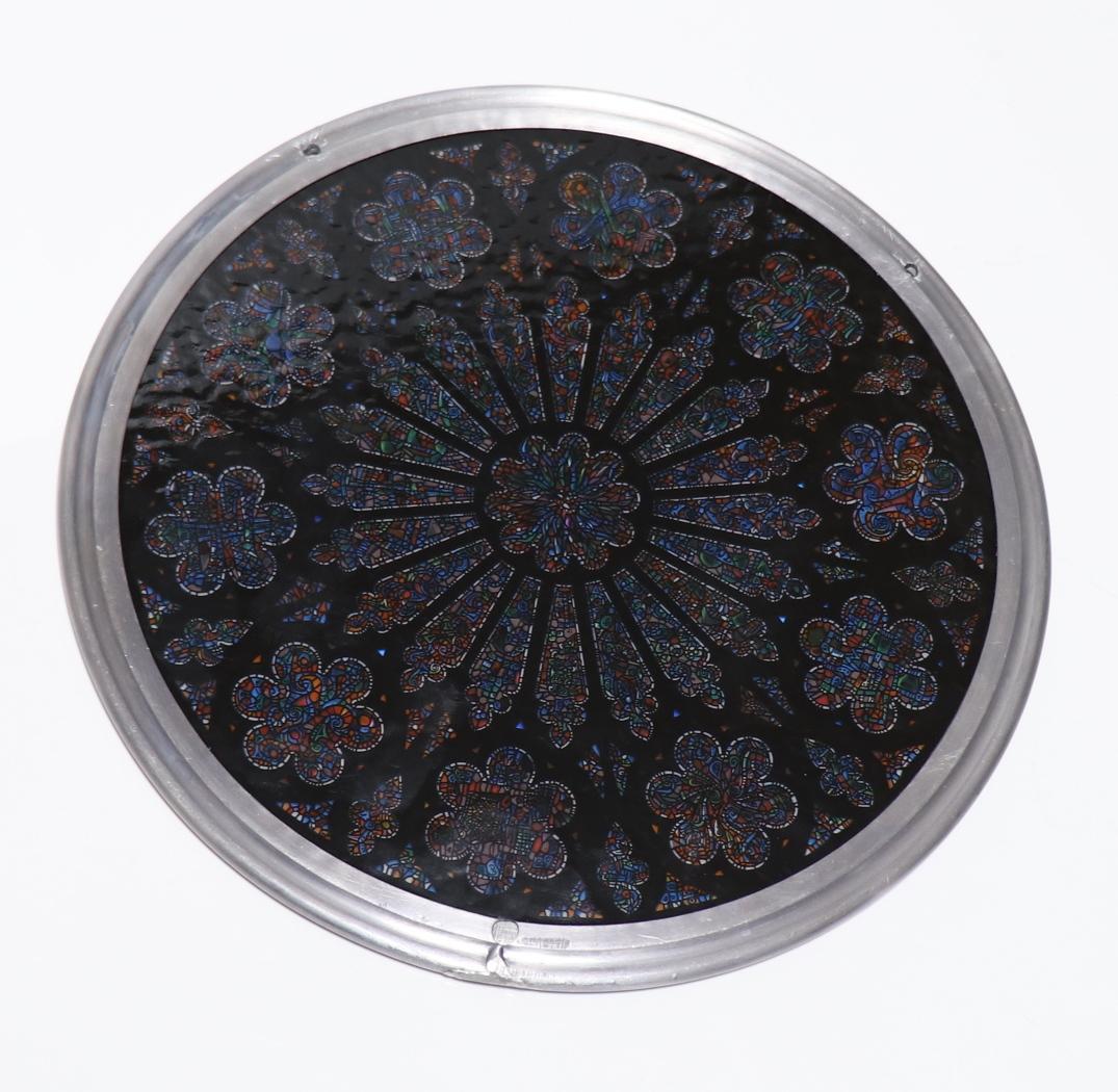 大型 ワシントン大聖堂 ヴィンテージ ステンドグラス バラ窓 ローズ ウィンドウ