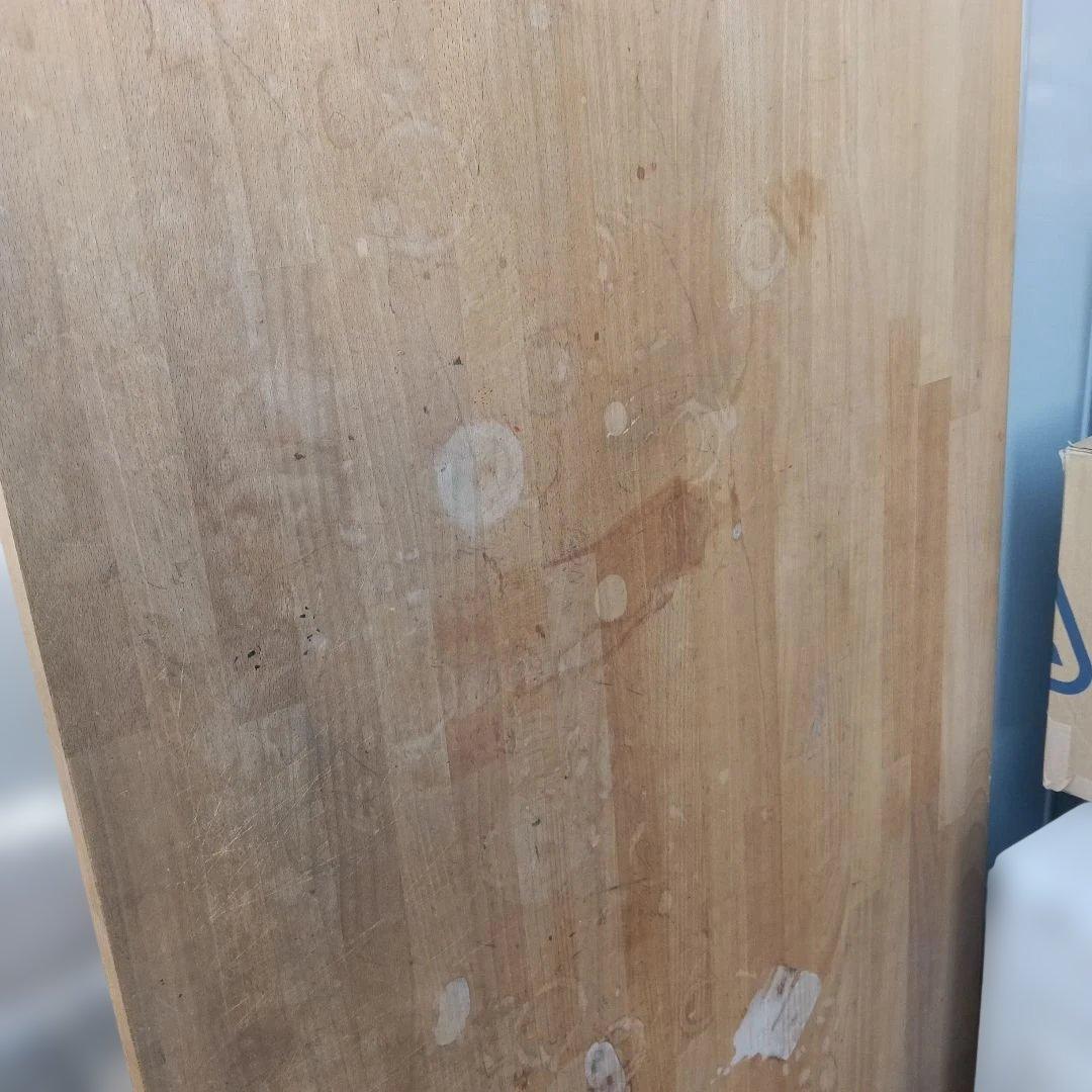 イケアデスク3点セットナチュラルウッドレールベリとキャビネット付引き取り限定販売