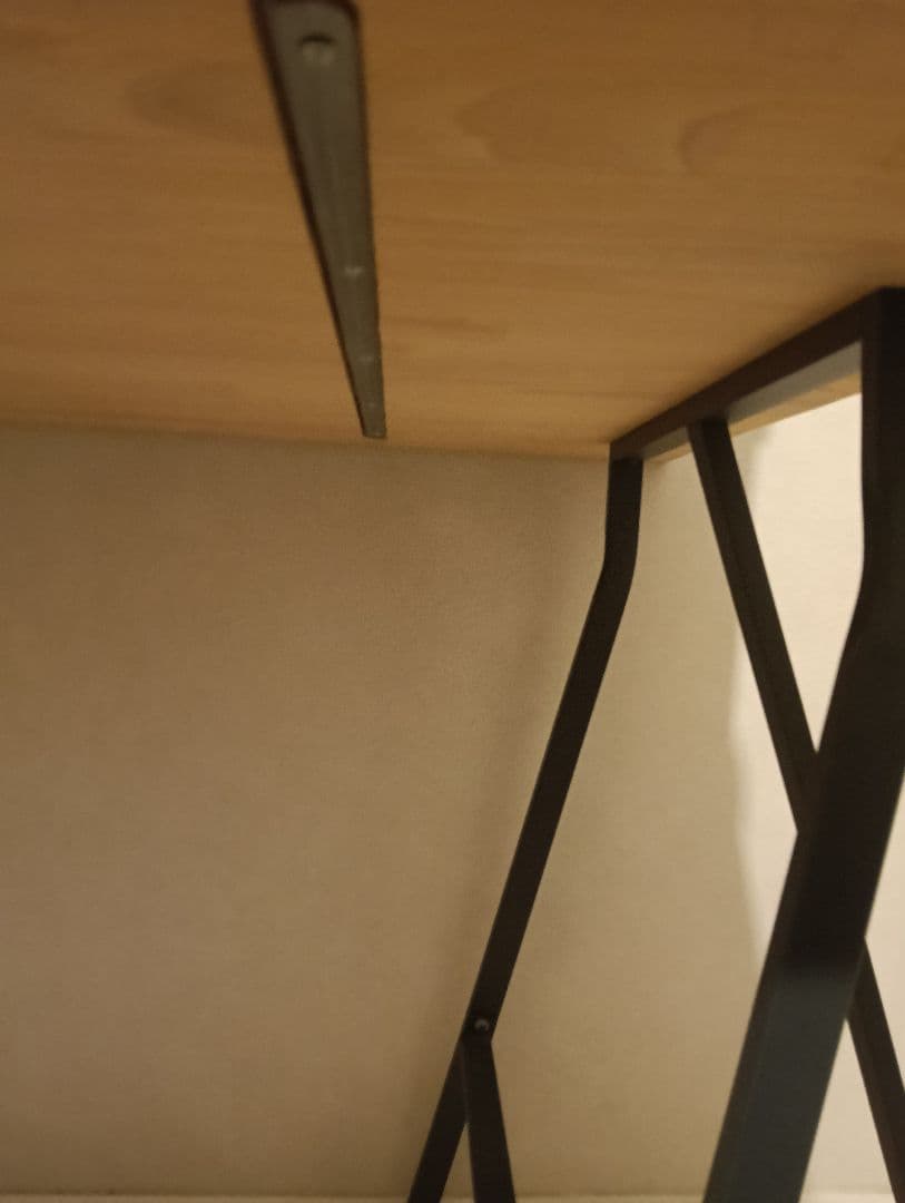 イケアデスク3点セットナチュラルウッドレールベリとキャビネット付引き取り限定販売